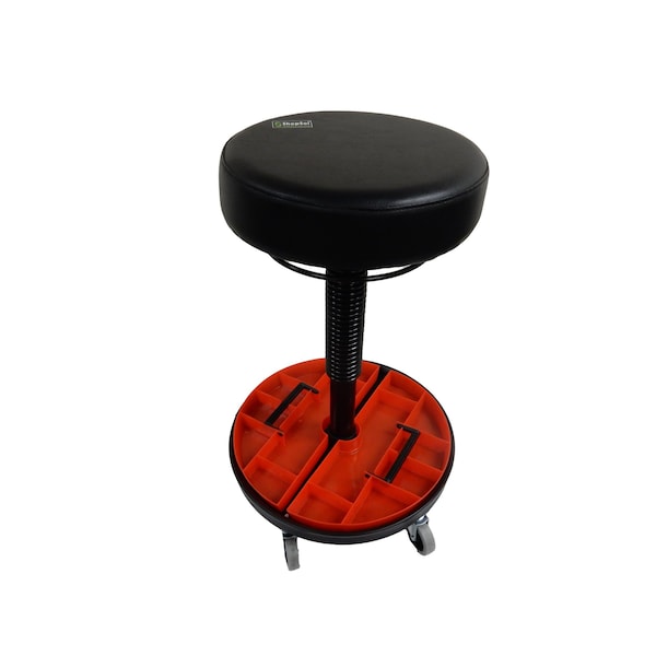 Tool Trolley Vinyl Seat Removable Parts Tray 300 lb. Seating Cap. 19 in to 26 in Seat height range